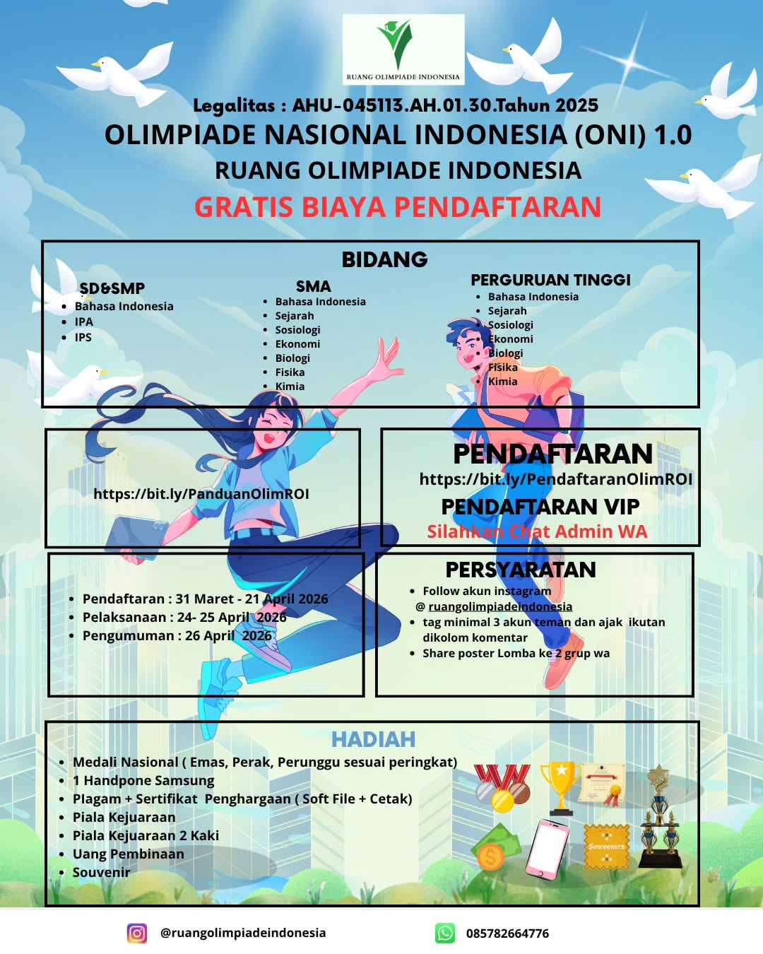 Olimpiade Nasional Indonesia - Poster 2