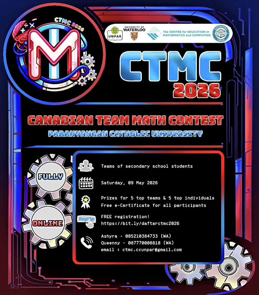 Canadian Team Math Contest (CTMC) 2026 - Poster 2