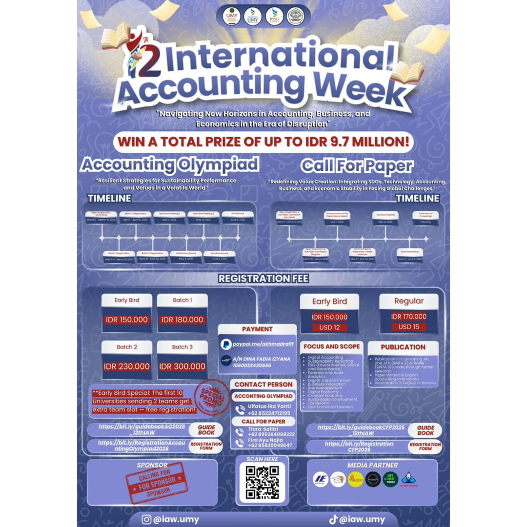 The 12th International Accounting Week (IAW) 2026 - Poster 2
