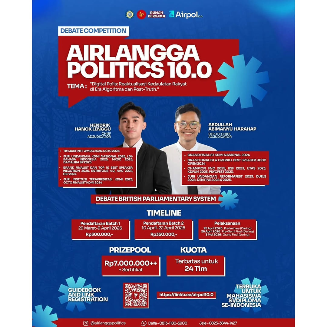 AIRLANGGA POLITICS 10.0 - Poster 2