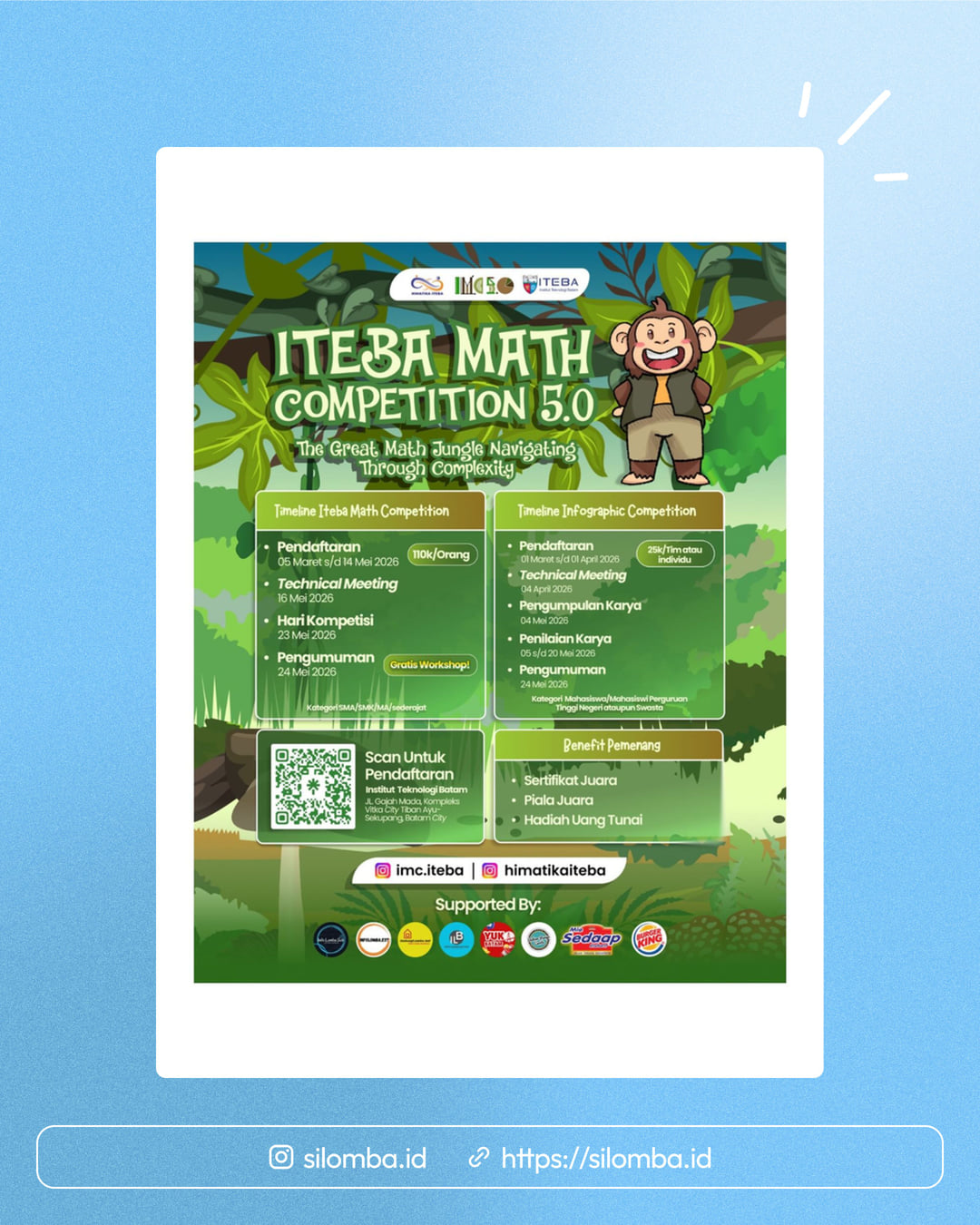 IMC & HIMATIKA ITEBA Event - Infographic Competition 2026 & ITEBA Math Competition 2026 - Poster 1