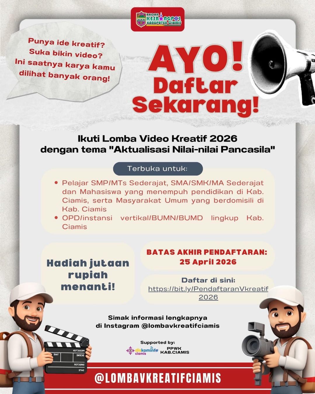 Lomba Video Kreatif 2026 - Poster 2