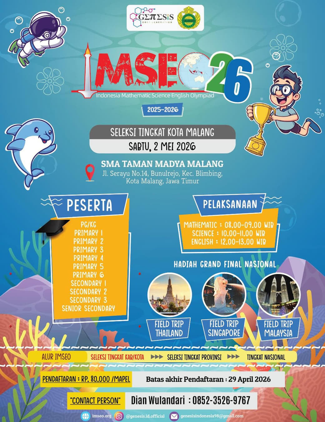 IMSEO ’26 (Indonesia Mathematic Science English Olympiad) - Poster 2