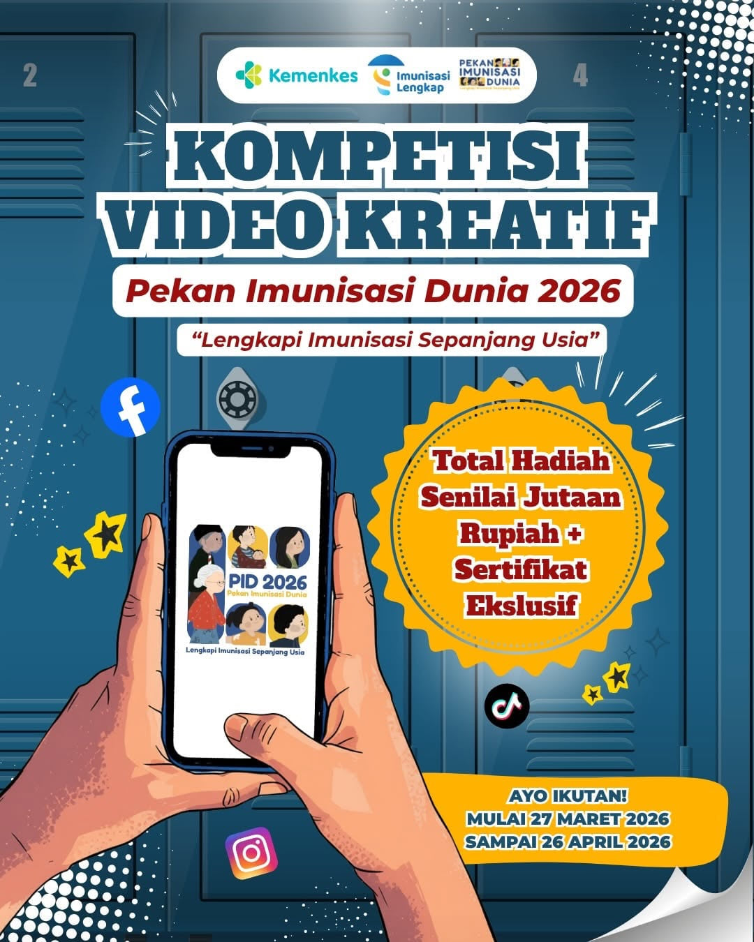 Kompetisi Video Kreatif Pekan Imunisasi Dunia 2026 - Poster 2