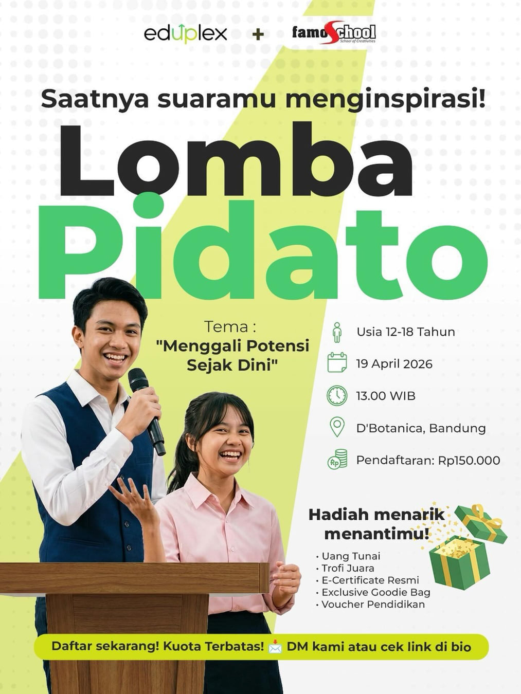 LOMBA PIDATO “Menggali Potensi Sejak Dini’ - Poster 2