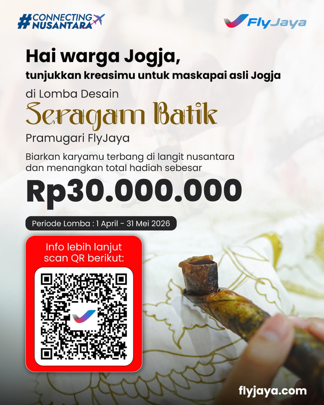 Lomba Desain Seragam Batik Pramugari FlyJaya - Poster 2