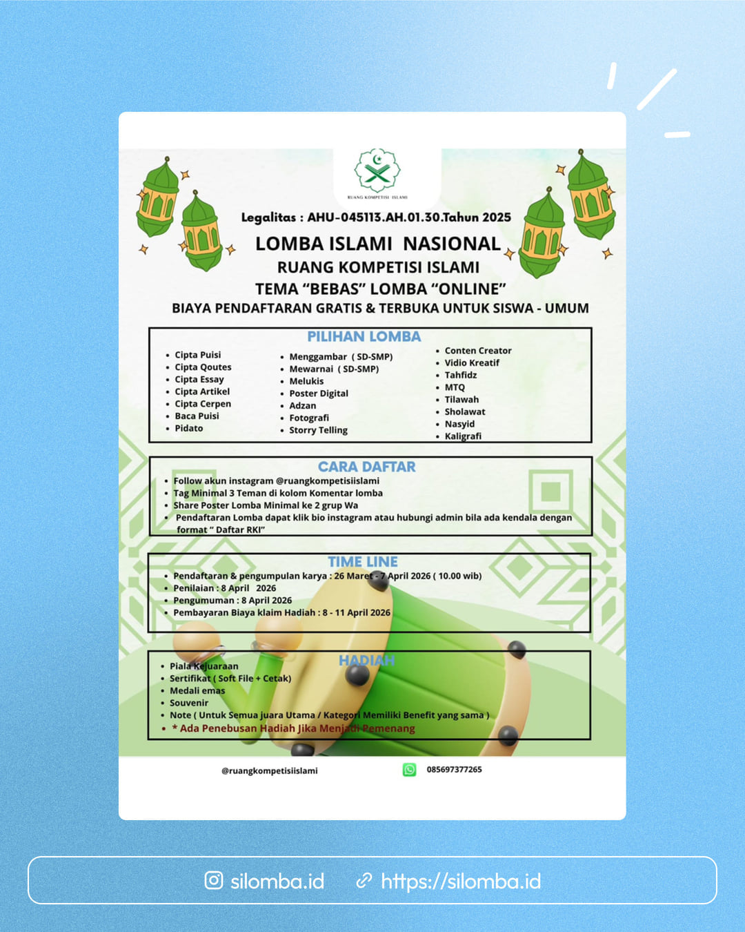 Lomba Islami Nasional - Poster 1