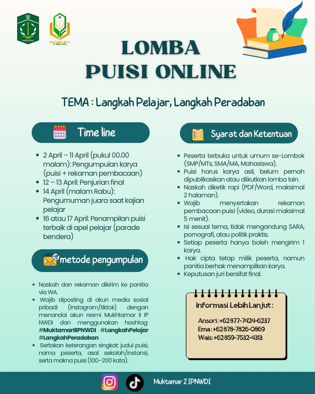 Lomba Puisi Online - Poster 2