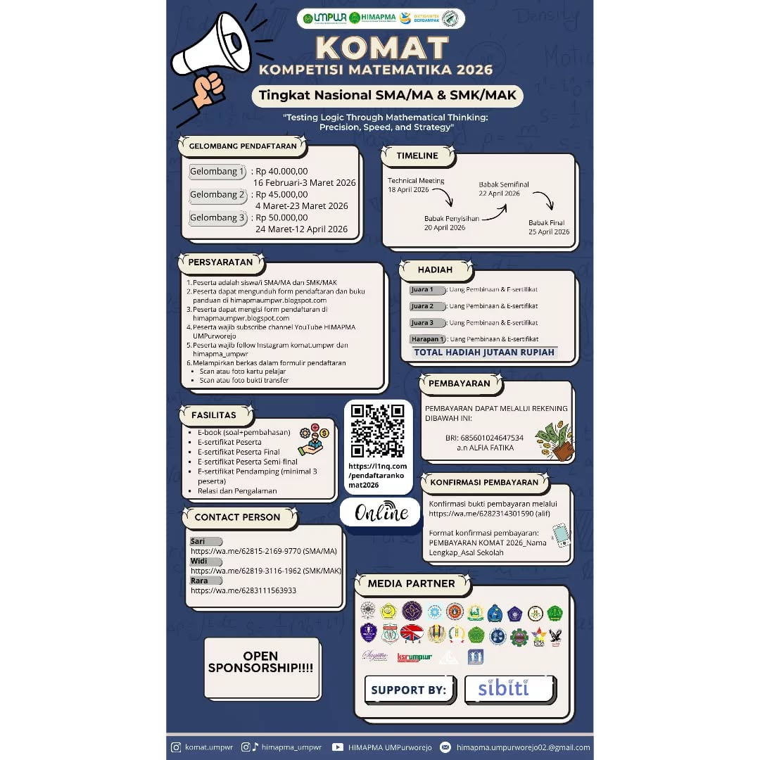 KOMPETISI MATEMATIKA 2026 - Poster 2