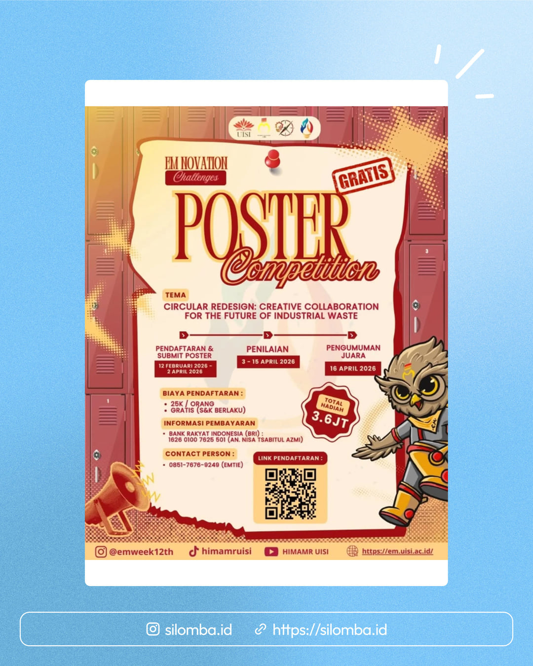 POSTER COMPETITION – EM NOVATION CHALLENGES - Poster 1