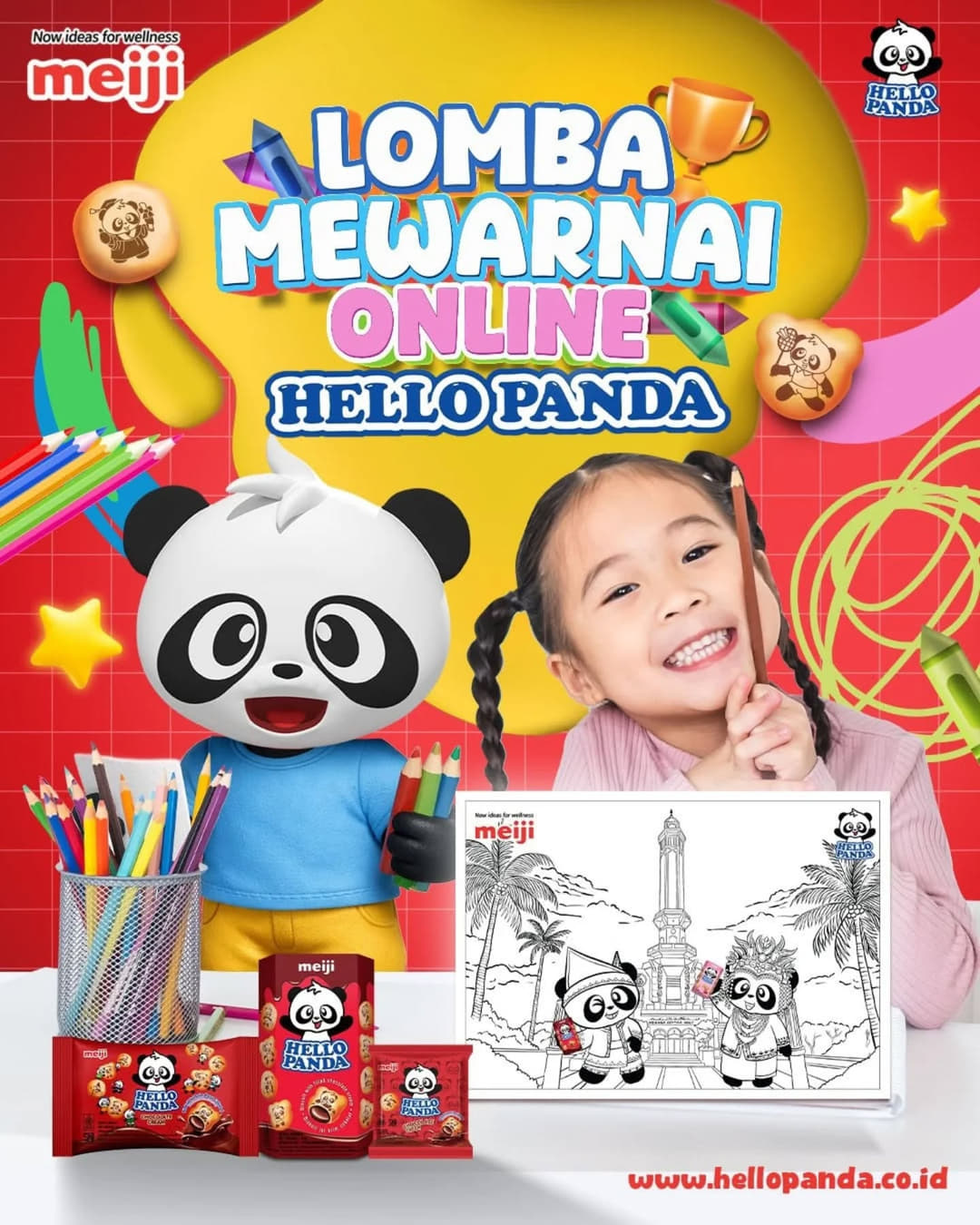 Lomba Mewarnai Online Hello Panda - Poster 2