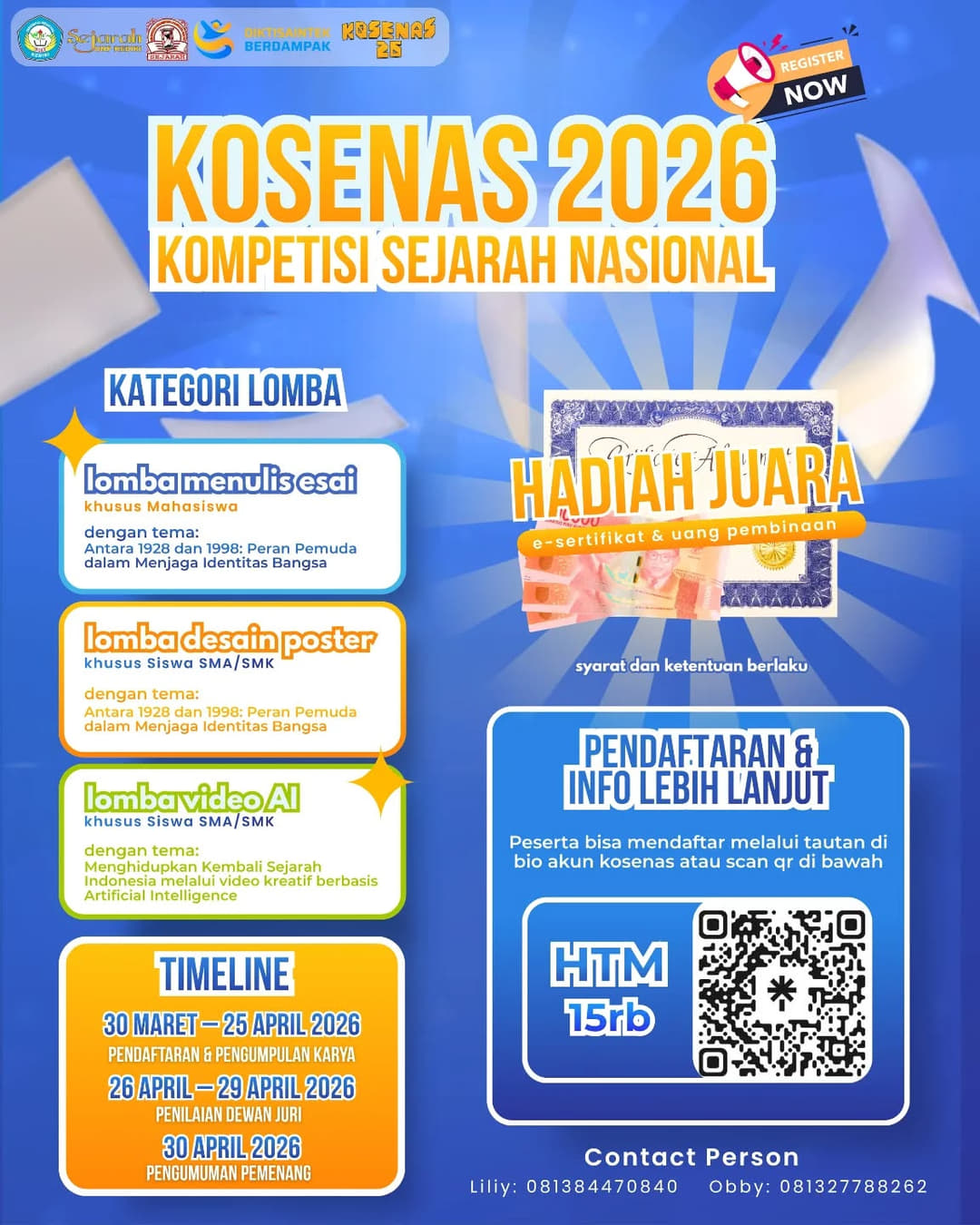 KOSENAS 2026 - Poster 2
