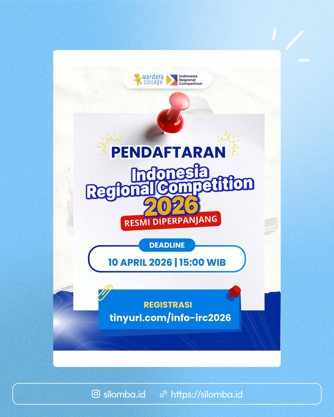 Indonesia Regional Competition (IRC) 2026 - Poster 1