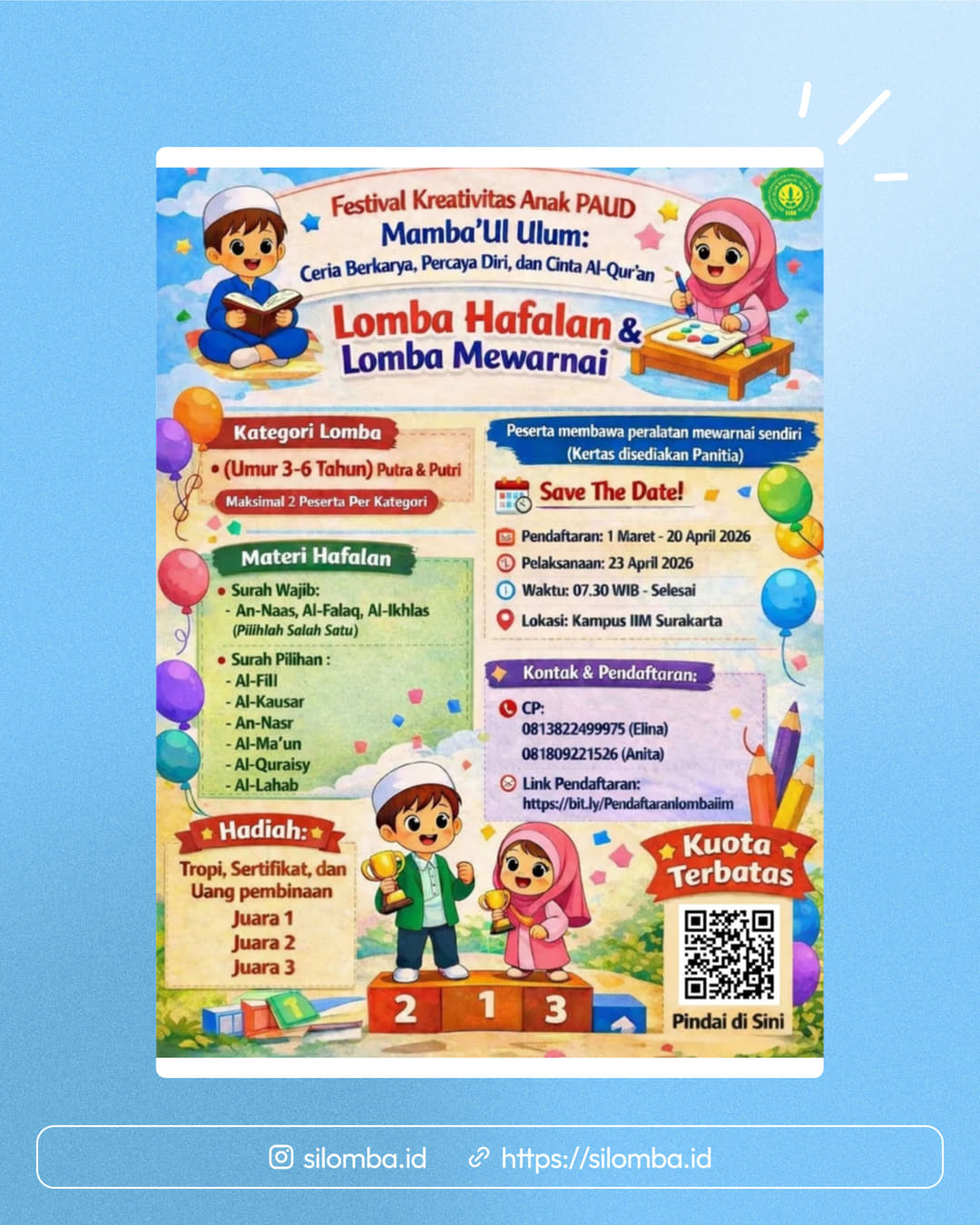 Lomba Hafalan & Lomba Mewarnai - Poster 1