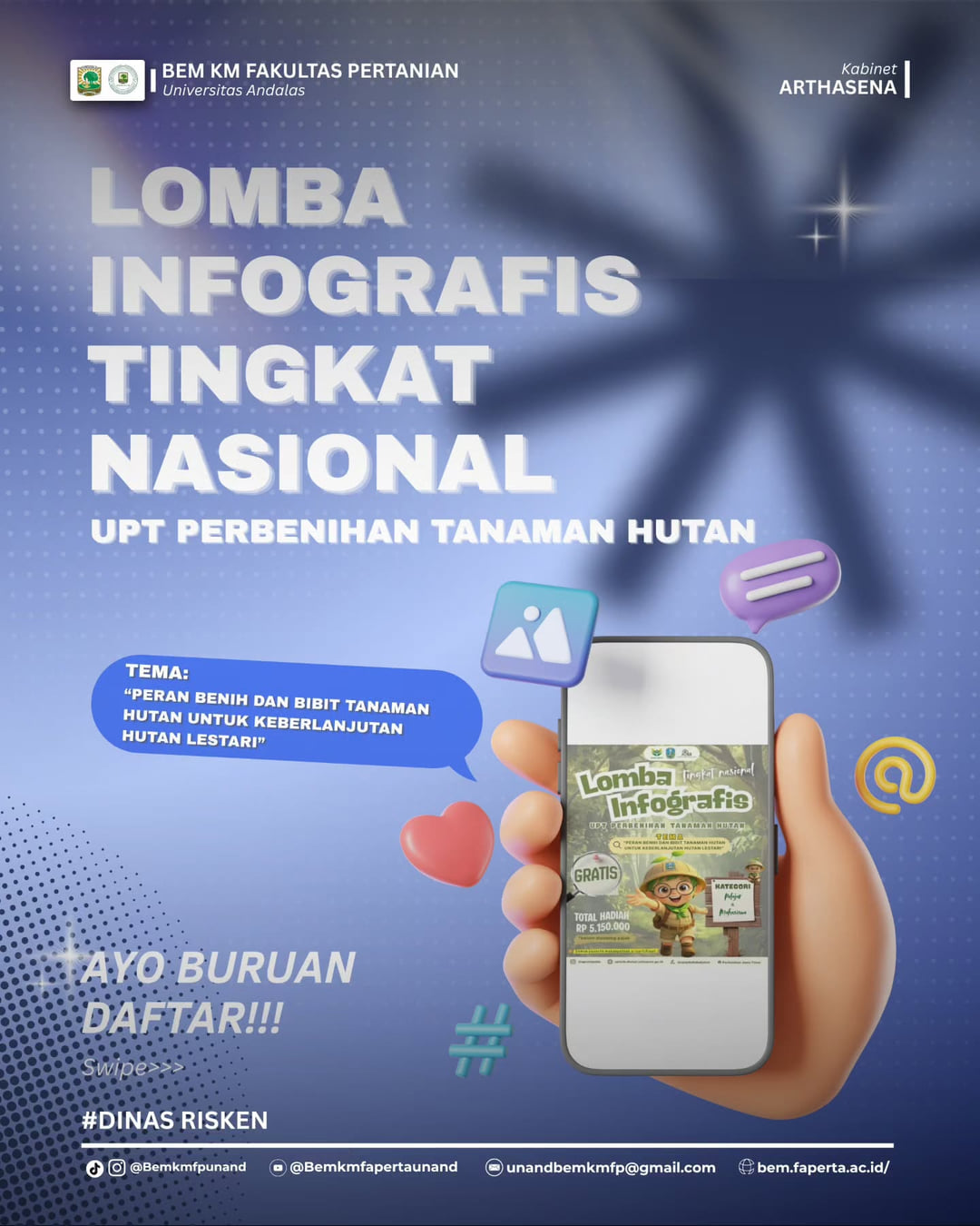AGROCOMPETE: Lomba Infografis Tingkat Nasional - Poster 2