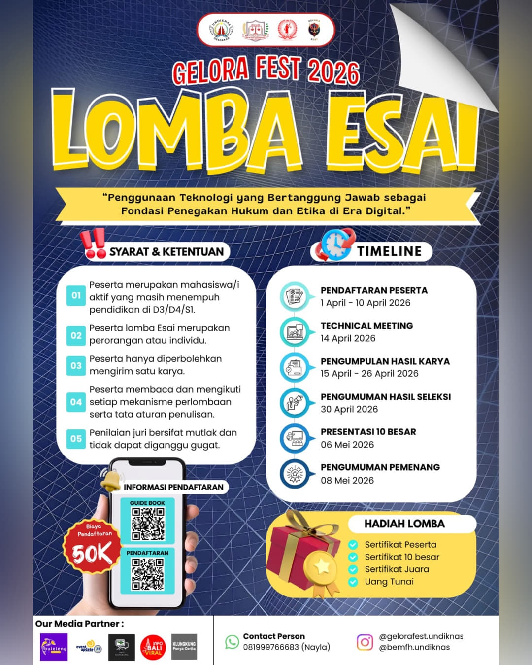 Lomba Esai & Pidato - Poster 2