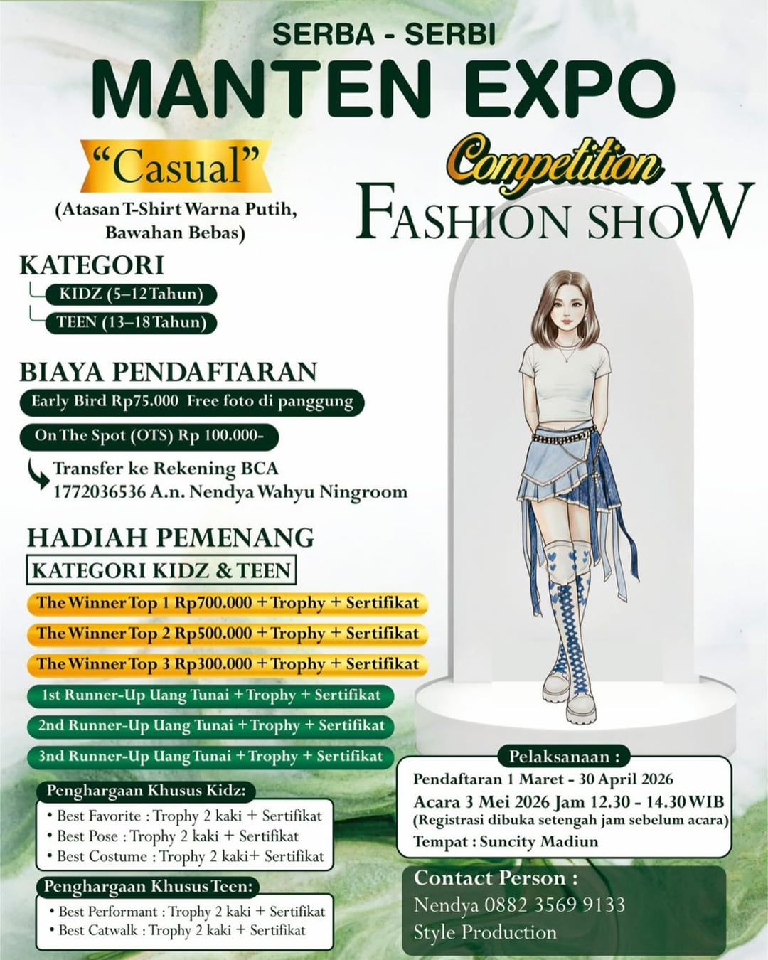 Manten Expo Competition Fashion Show "Casual" - Poster 2