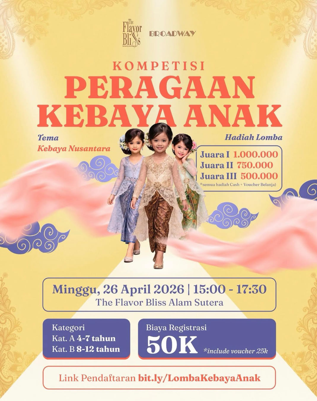 KOMPETISI PERAGAAN KEBAYA ANAK – KEBAYA NUSANTARA - Poster 2