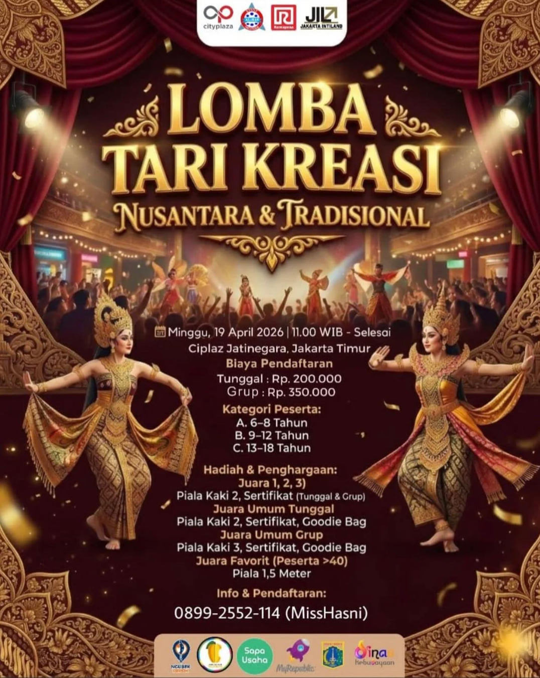 Lomba Tari Kreasi Nusantara & Tradisional - Poster 2