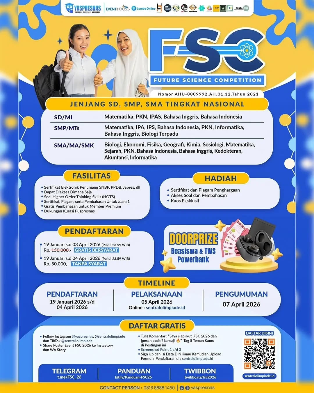 FUTURE SCIENCE COMPETITION (FSC) 2026 - Poster 2