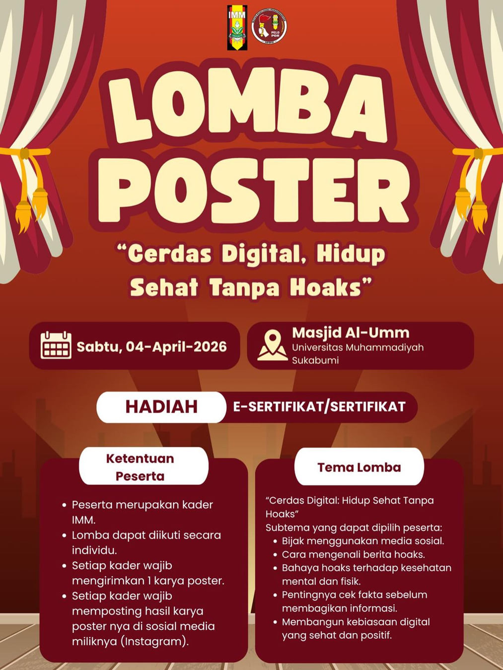Lomba Poster “Cerdas Digital, Hidup Sehat Tanpa Hoaks” - Poster 2