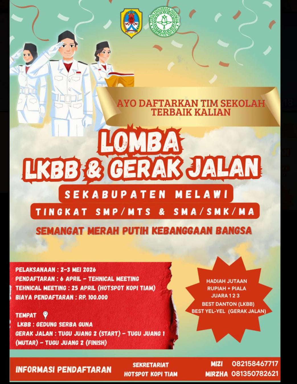 Lomba LKBB & Gerak Jalan - Poster 2