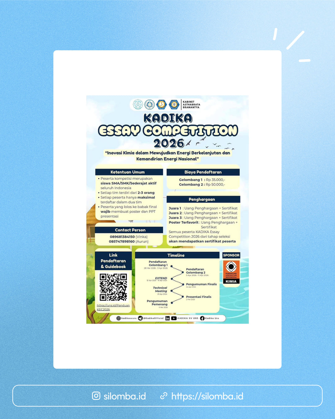 KADIKA Essay Competition 2026 - Poster 1