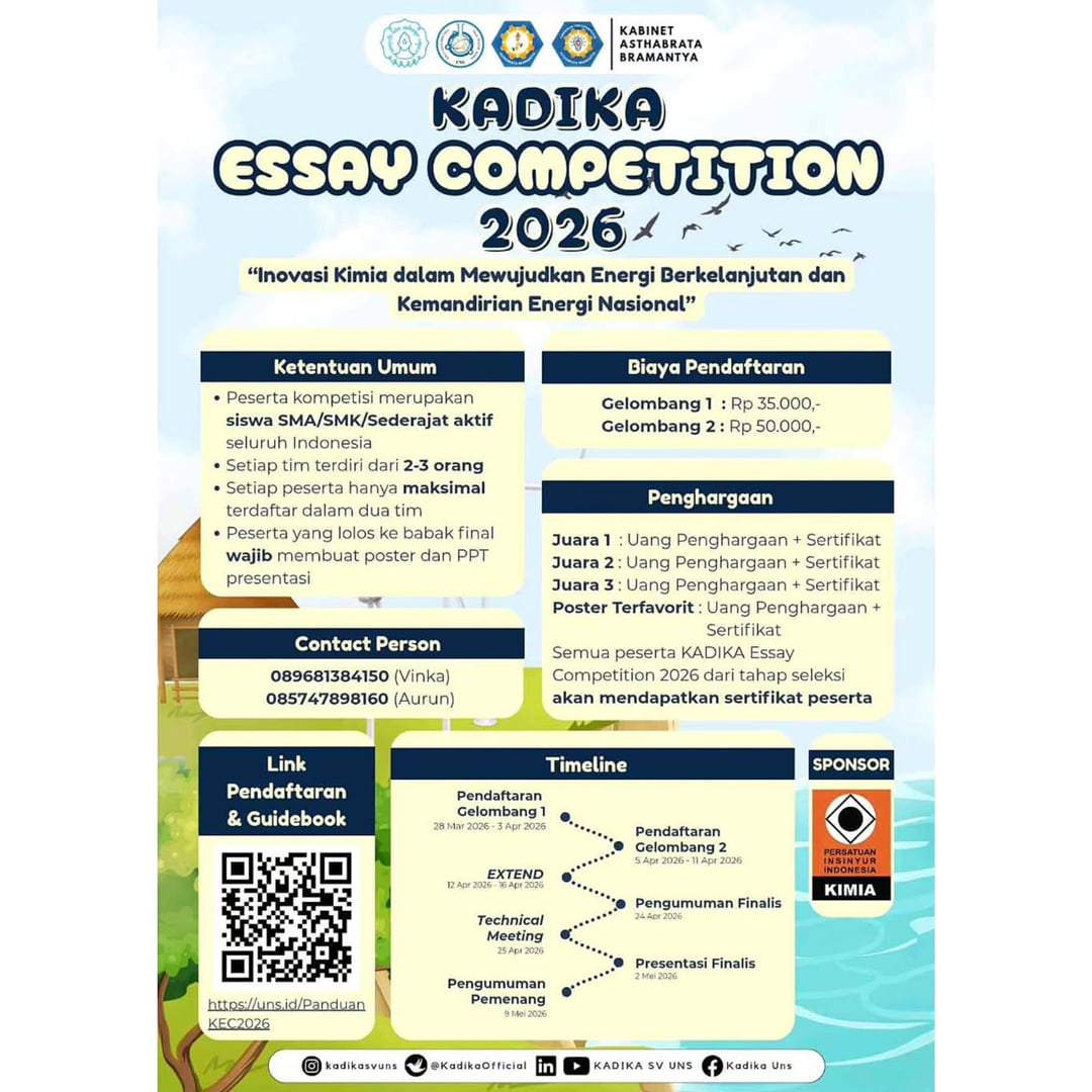 KADIKA Essay Competition 2026 - Poster 2