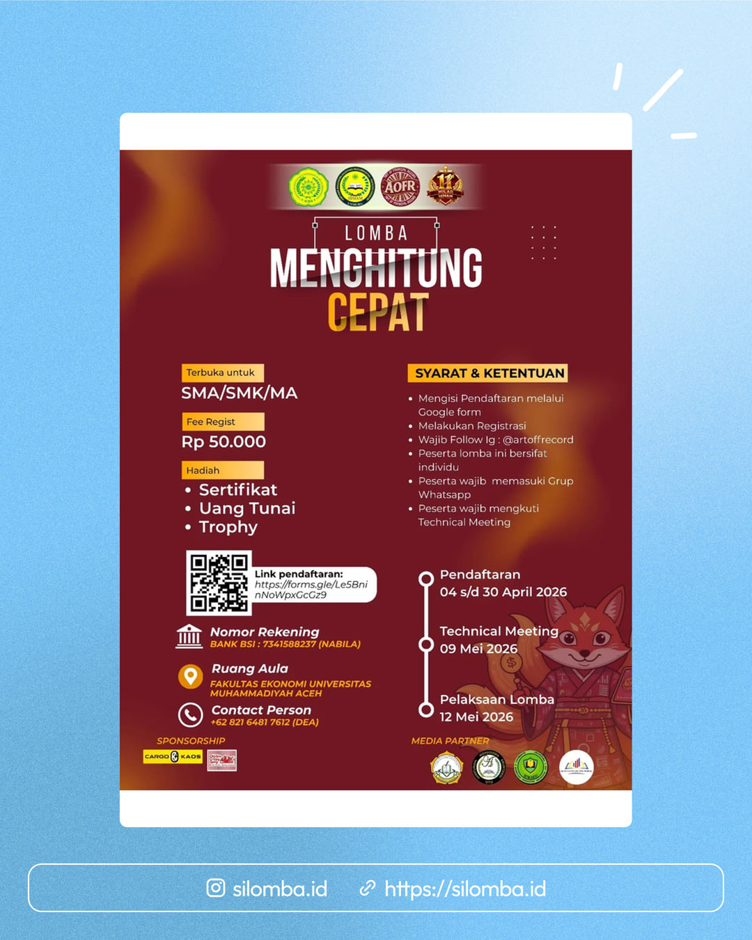 LOMBA MENGHITUNG CEPAT 2026 - Poster 1