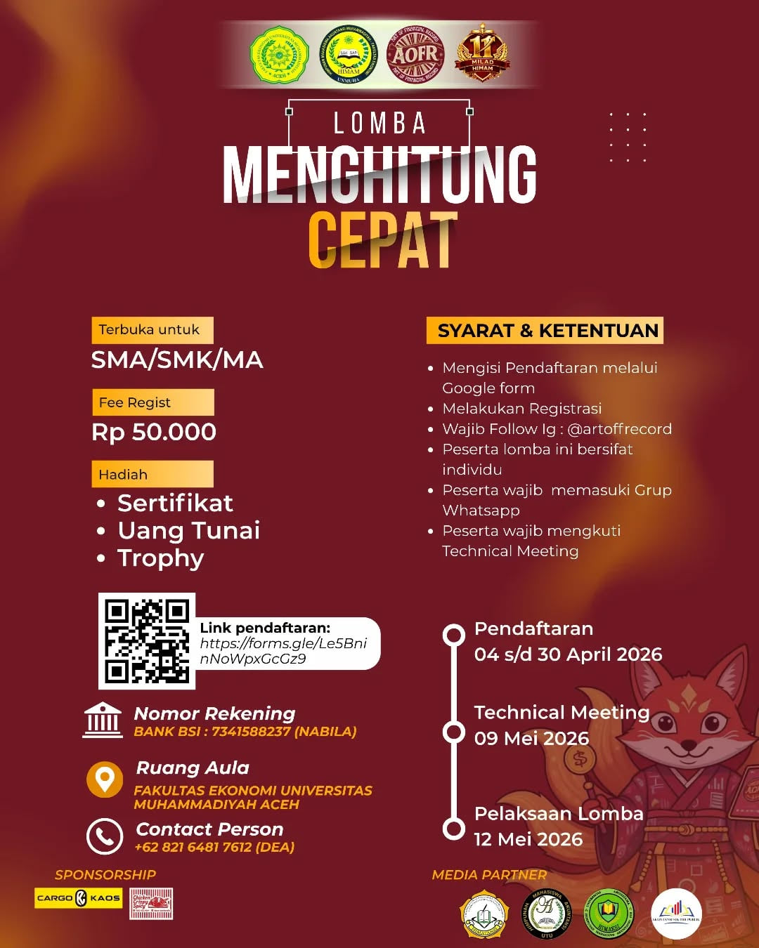 LOMBA MENGHITUNG CEPAT 2026 - Poster 2
