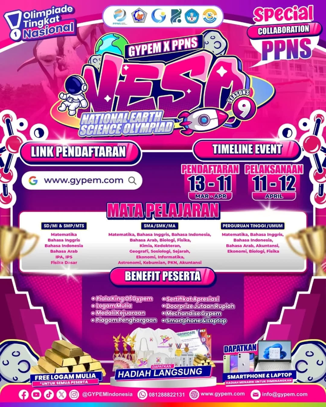 NESO vol.9 - National Earth Science Olympiad - Poster 2