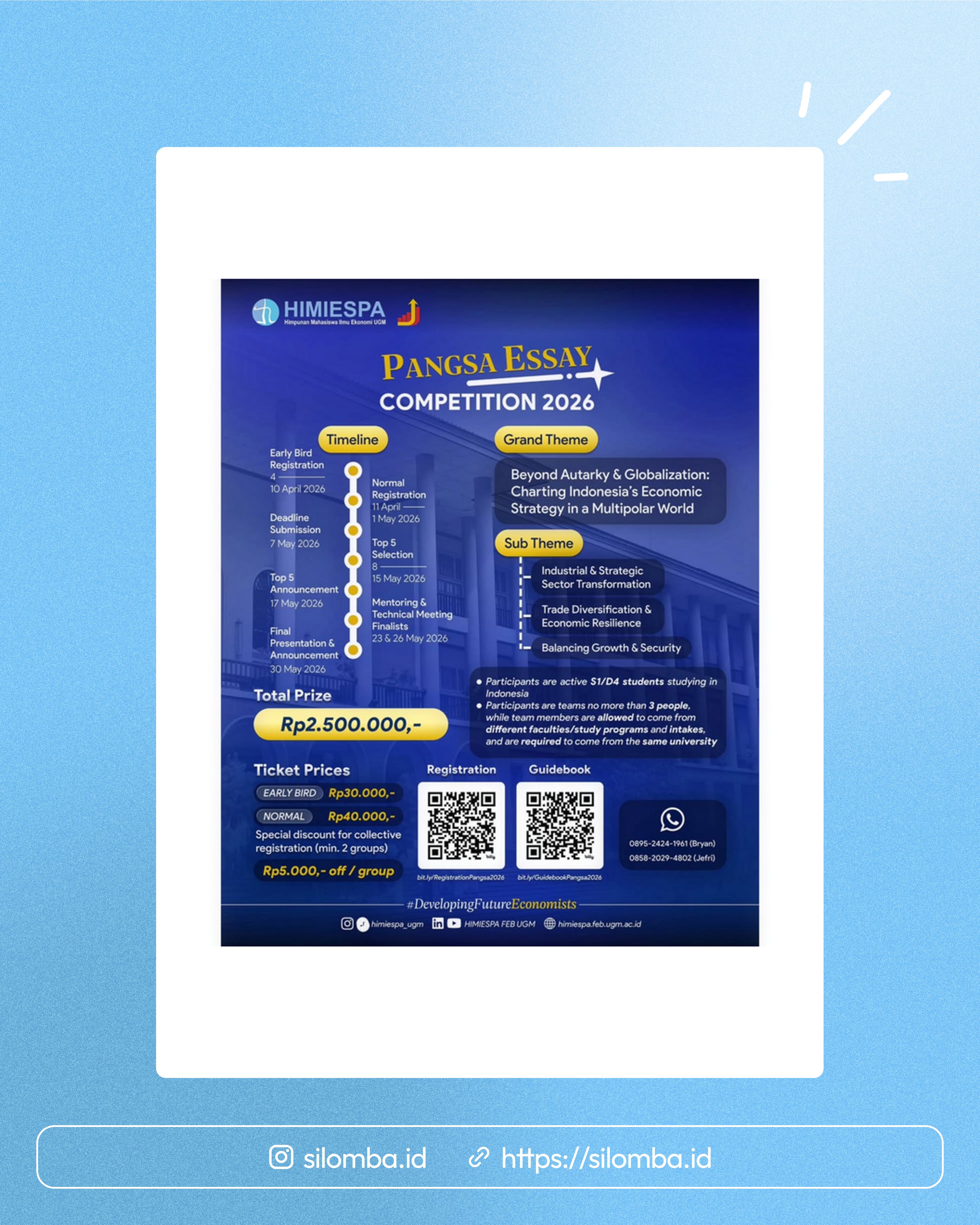 PANGSA Essay Competition 2026 - Poster 1