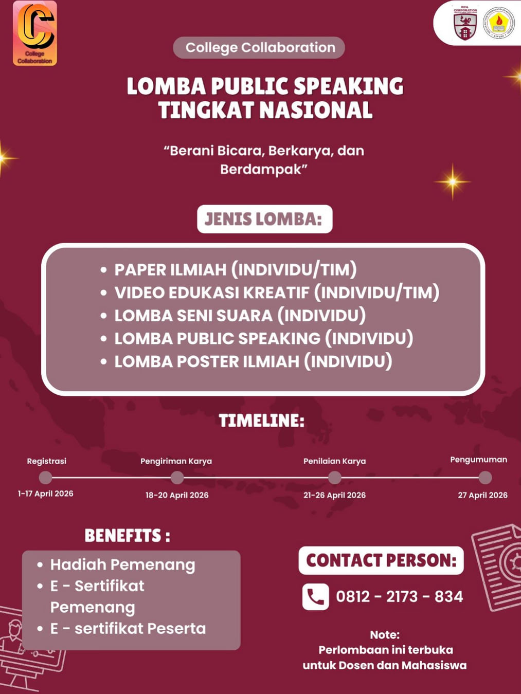 Lomba Public Speaking Tingkat Nasional - Poster 2