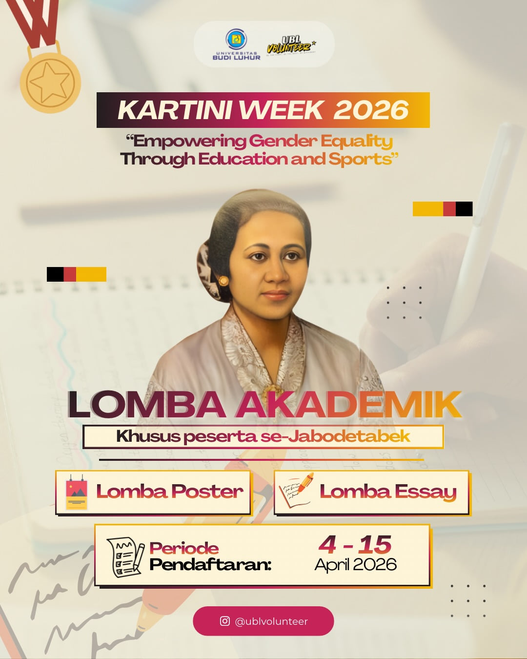 Lomba Akademik Kartini Week 2026 - Poster 2