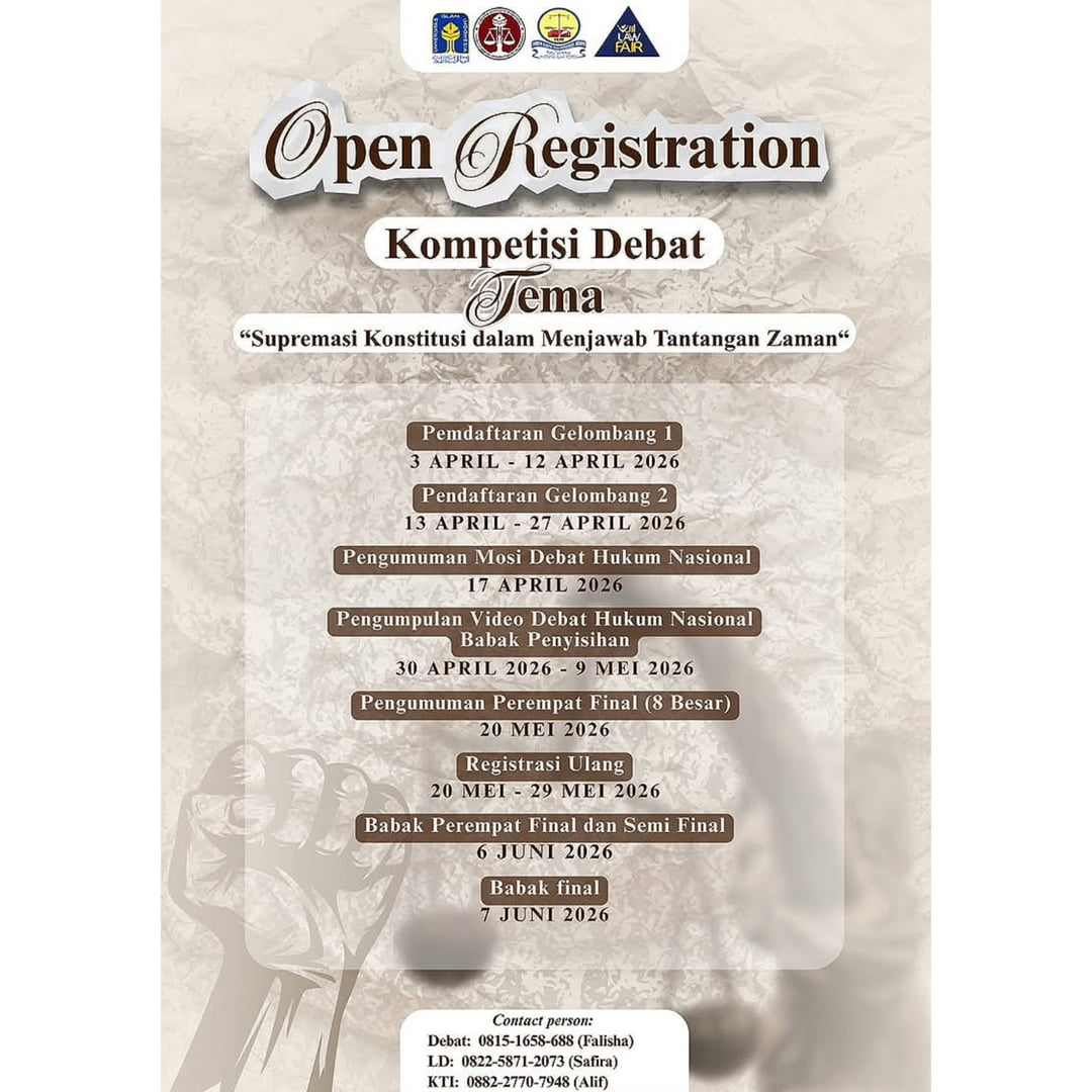 UII Law Fair 2026 - Piala Moh. Natsir ke-7 - Poster 2