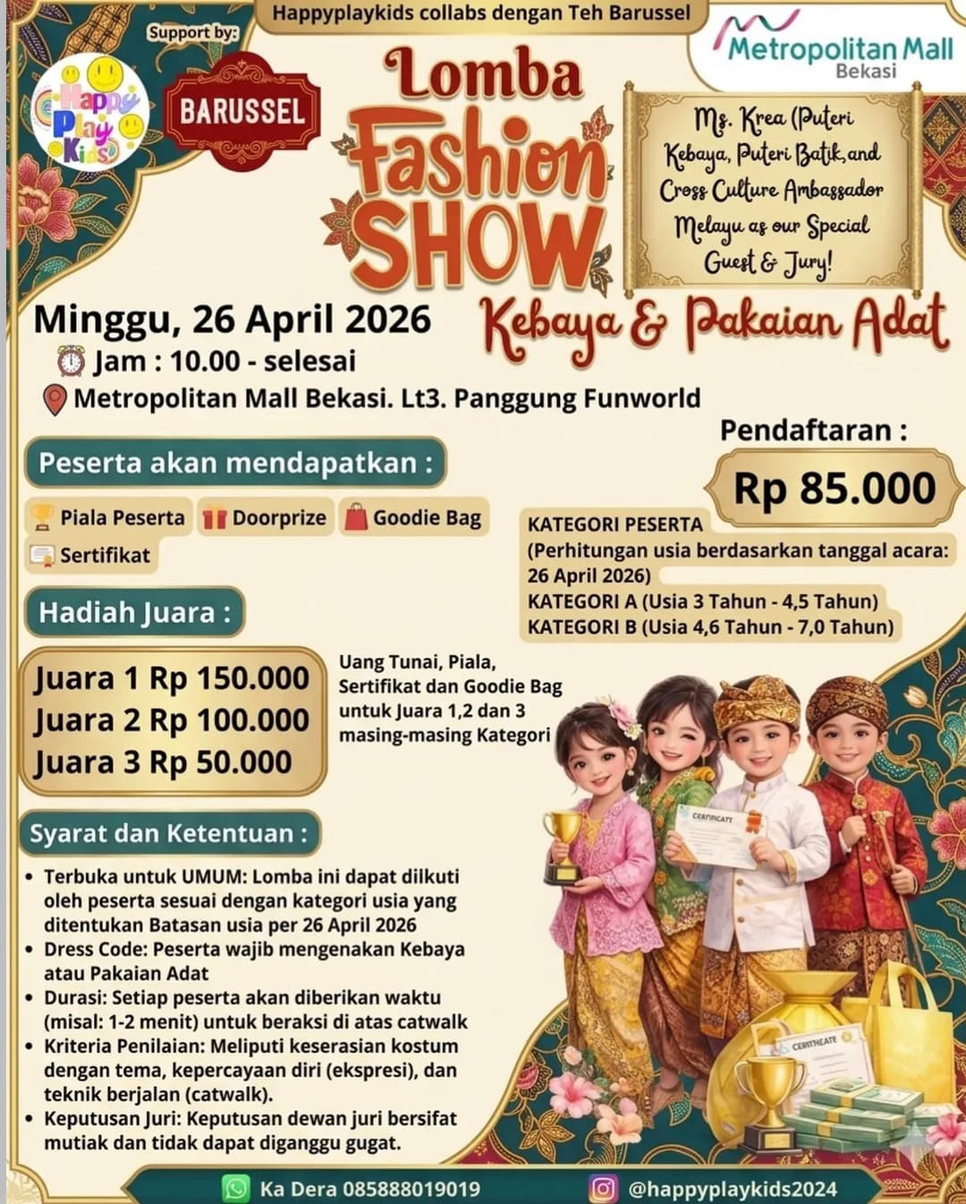 Lomba Fashion Show Kebaya & Pakaian Adat - Poster 2