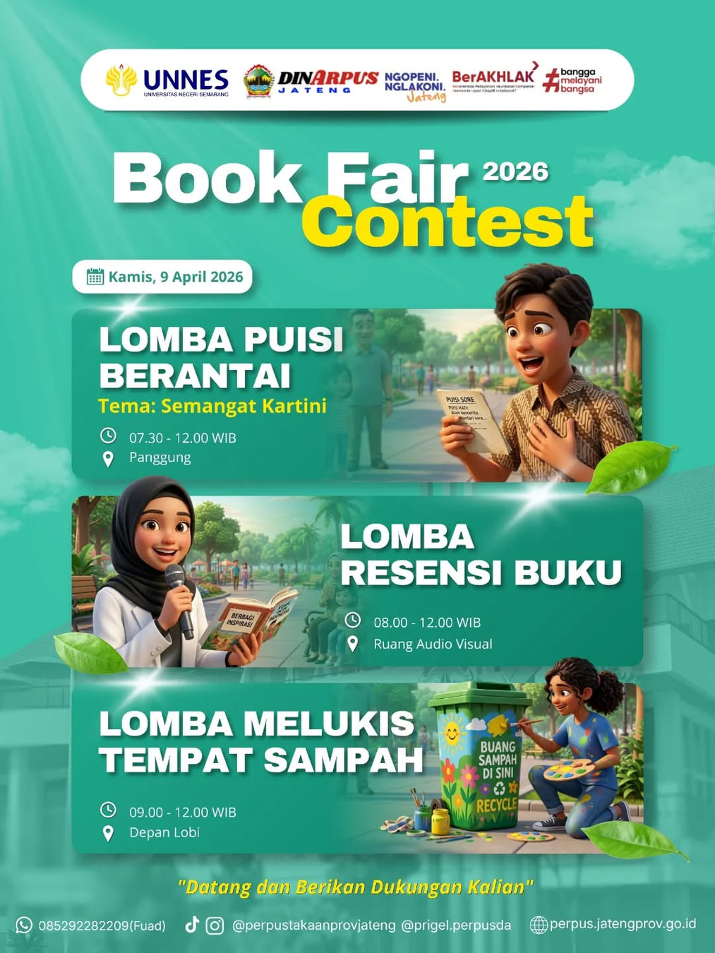 Book Fair Perpusda Jateng 2026 - Poster 2