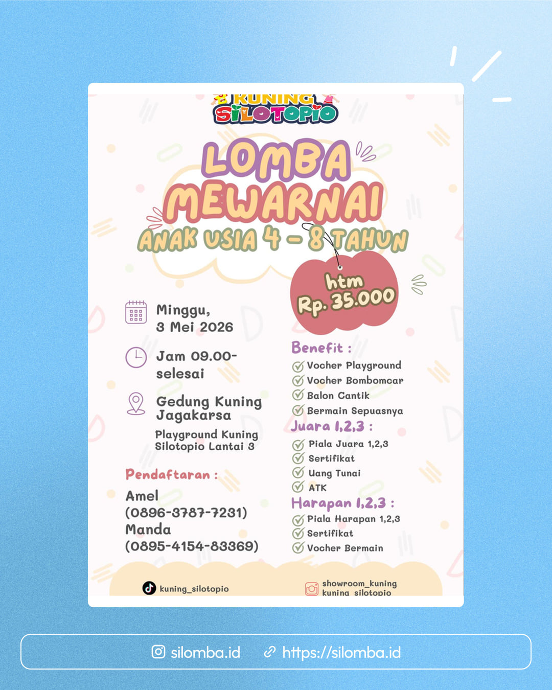 Lomba Mewarnai Kuning Silotopio - Poster 1