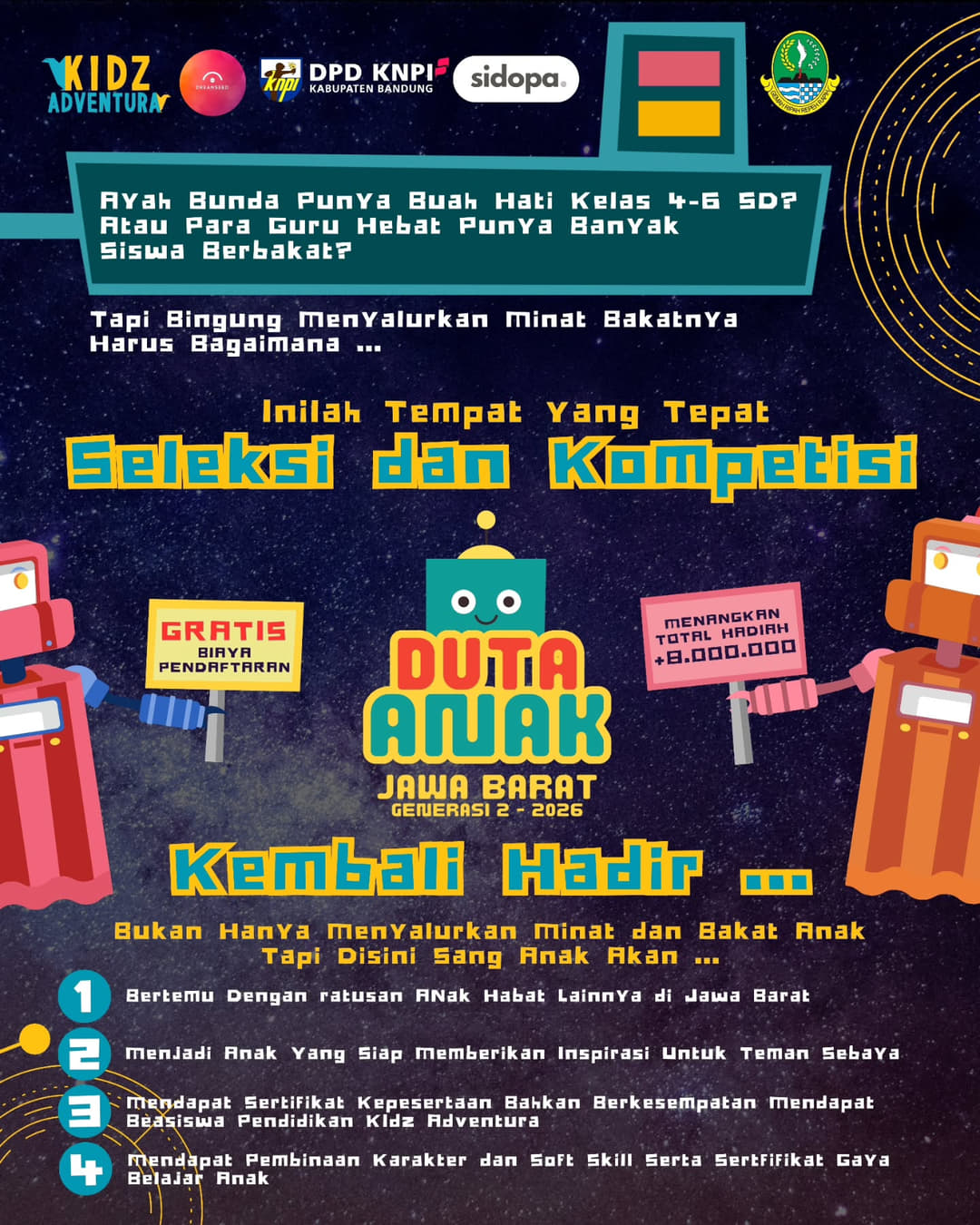 Duta Anak Jawa Barat Generasi 2 - 2026 - Poster 2