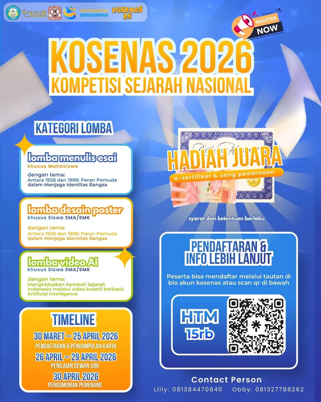 KOSENAS 2026 - Poster 2