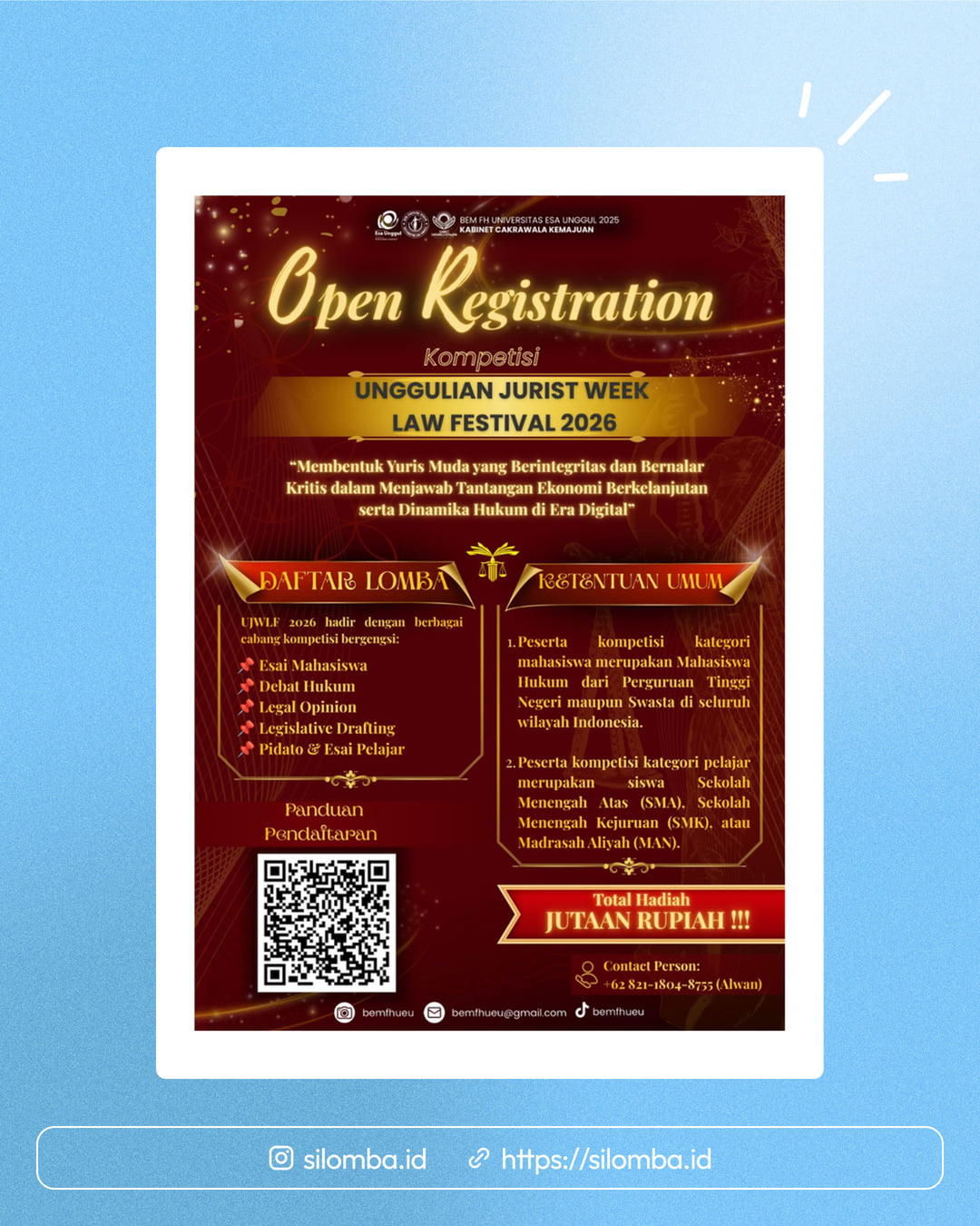 UJW Law Fest 2026 - Poster 1