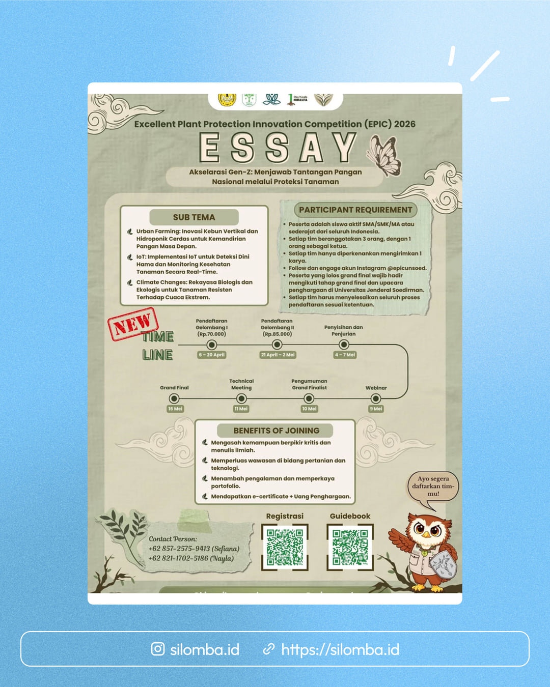 Excellent Plant Protection Innovation Competition (EPIC) 2026 - Poster 1
