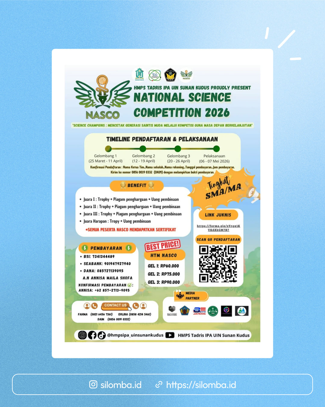 National Science Competition (NASCO) 2026 - Poster 1