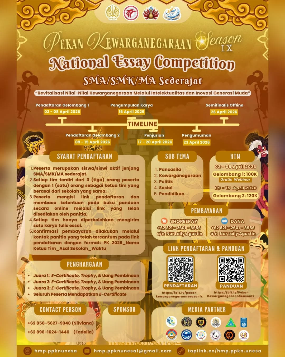 Pekan Kewarganegaraan Season IX - National Essay Competition - Poster 2
