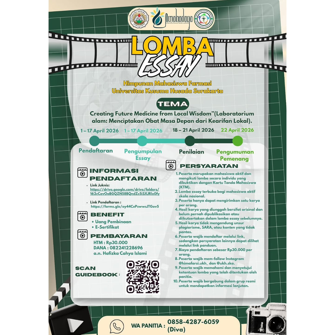 Lomba Esai, Video Edukasi & Poster Mahasiswa & SMA/SMK - Poster 2