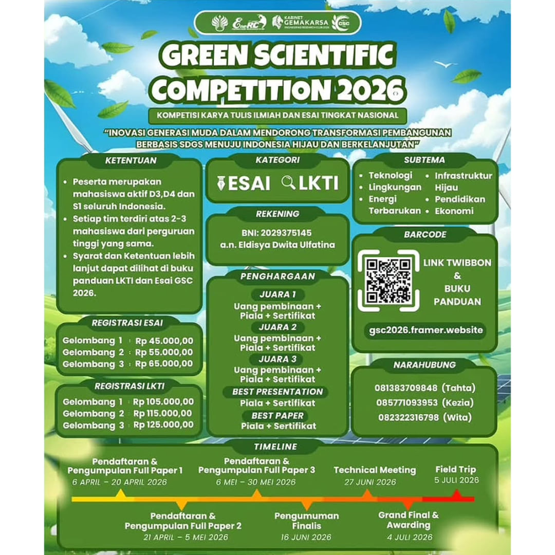 Green Scientific Competition 2026 - Poster 2