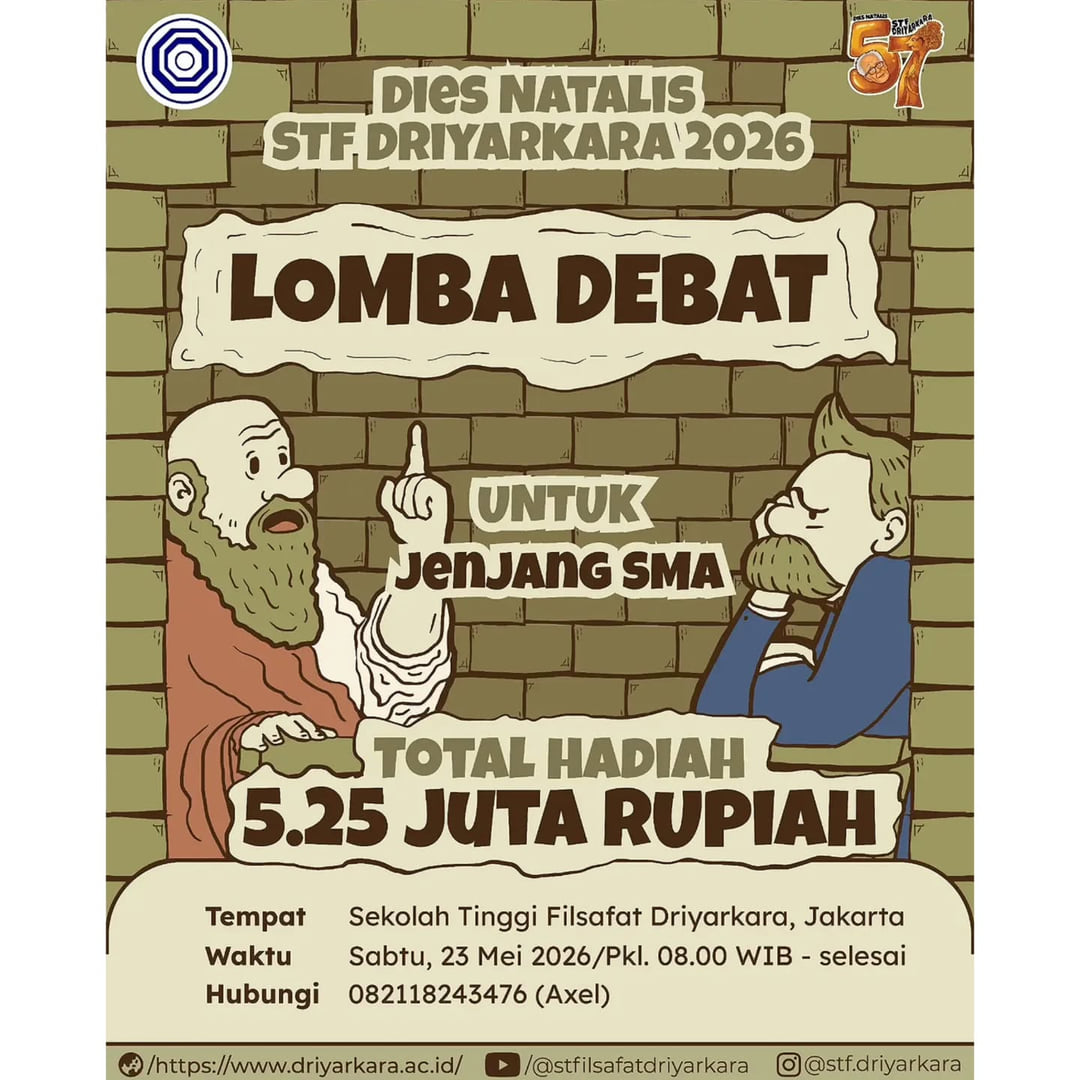 Lomba Debat Offline SMA/SMK Tingkat Nasional - Poster 2