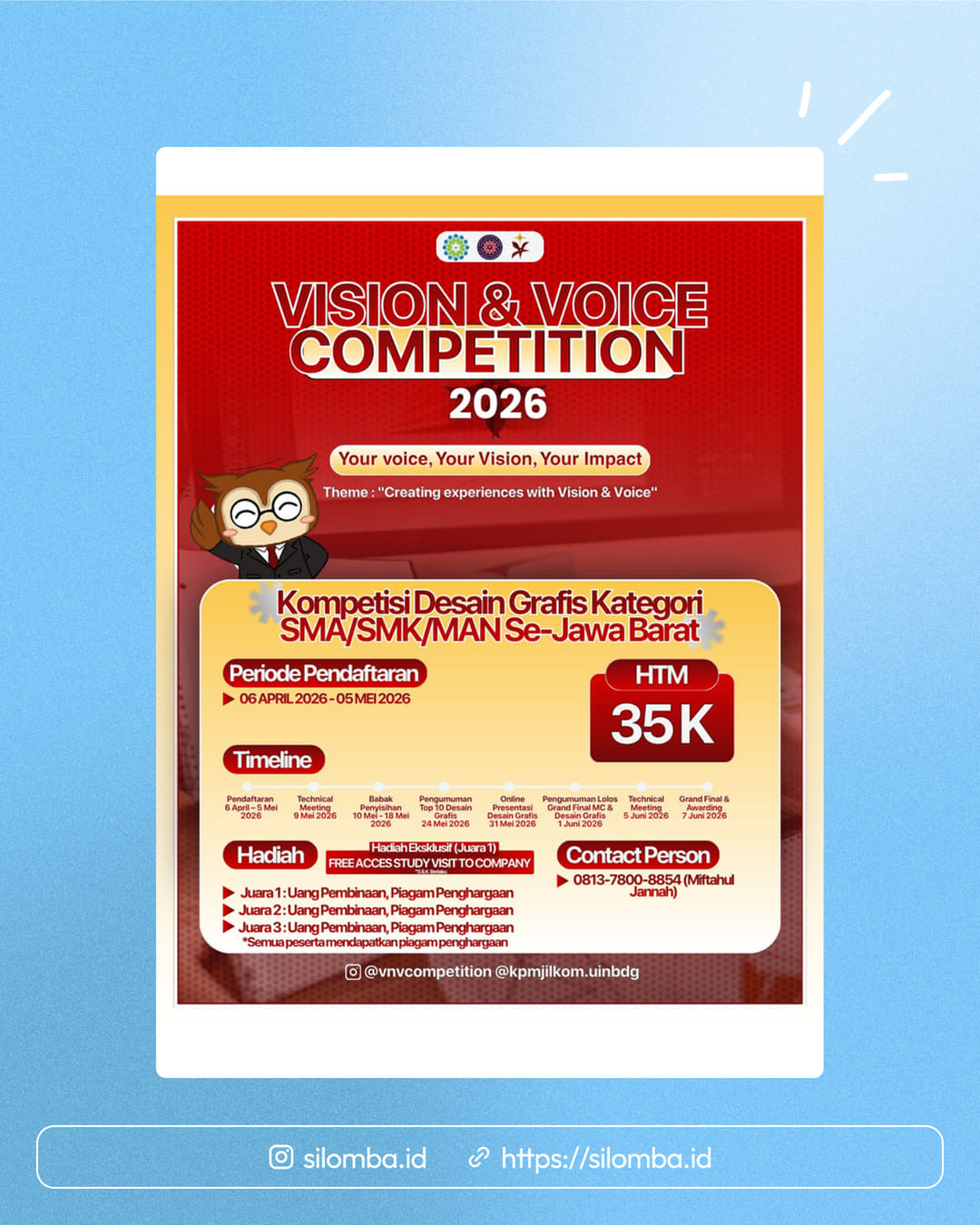 V&V COMPETITION 2026 - DESAIN GRAFIS - Poster 1