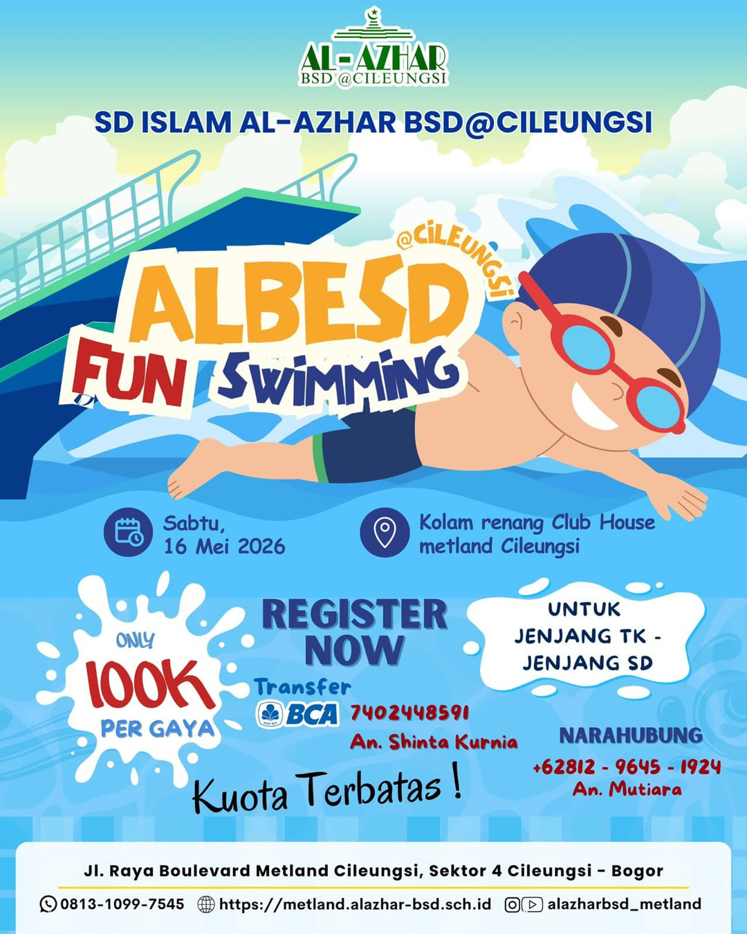 ALBESD@CILEUNGSI FUN SWIMMING 2026 - Poster 2
