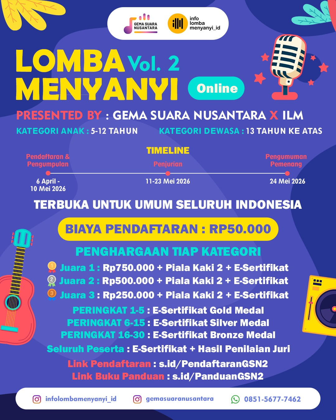 Lomba Menyanyi Gema Suara Nusantara Volume 2 - Poster 2